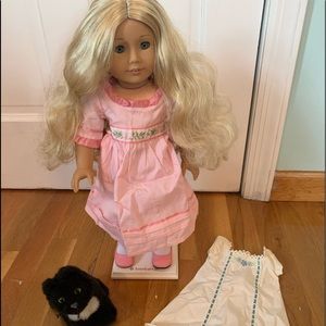 RETIRED! Doll Caroline & antique dress - Excellent